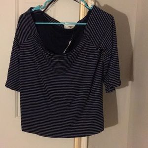 NWT Gap Cropped Off-Shoulder Shirt